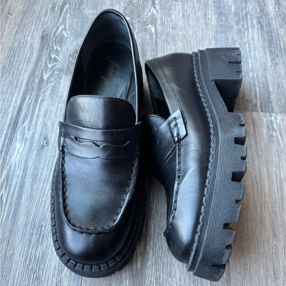 Free People Lyra lug sole loafer